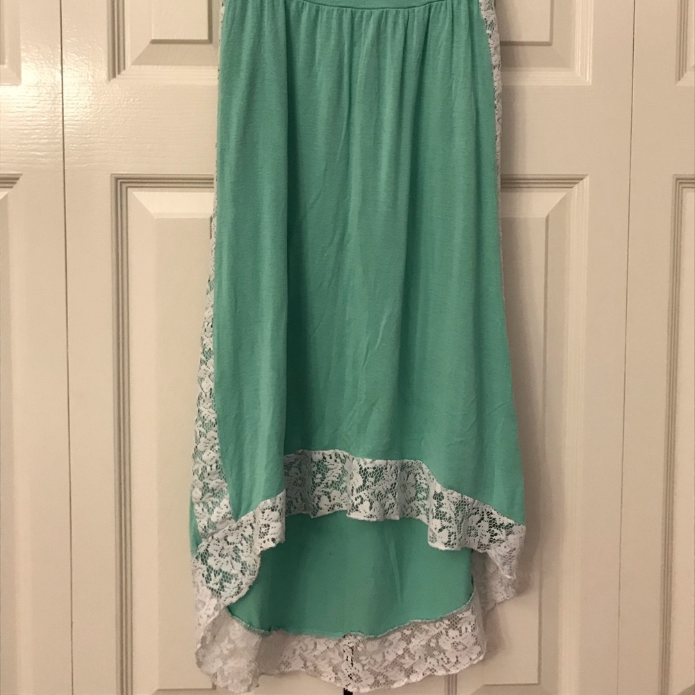 Green skirt